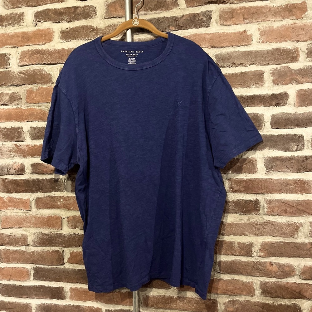 American Eagle Outfitters Royal Blue Crew Neck Short Sleeve Tee